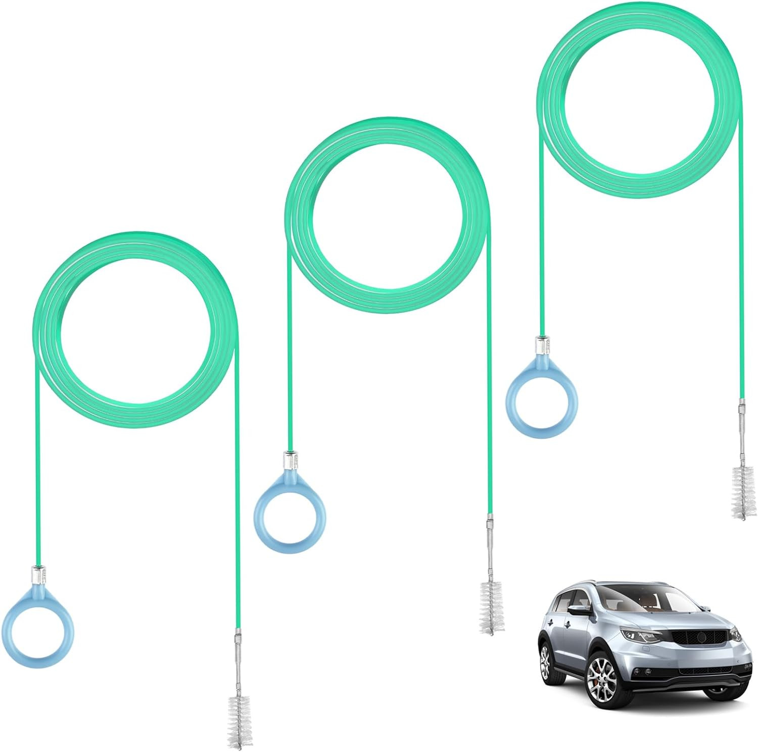 3 PCS Sunroof Drain Cleaning Tool, 120 Inch Long Flexible Tube Kit | Auto Sunroo