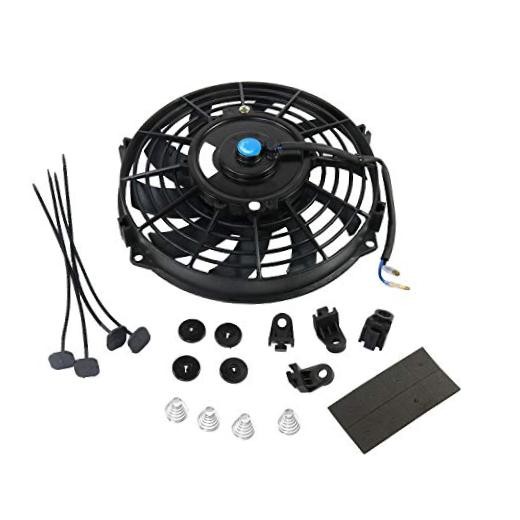 New Universal Slim Fan Push/Pull Electric Radiator Cooling Engine 9 Inch Black