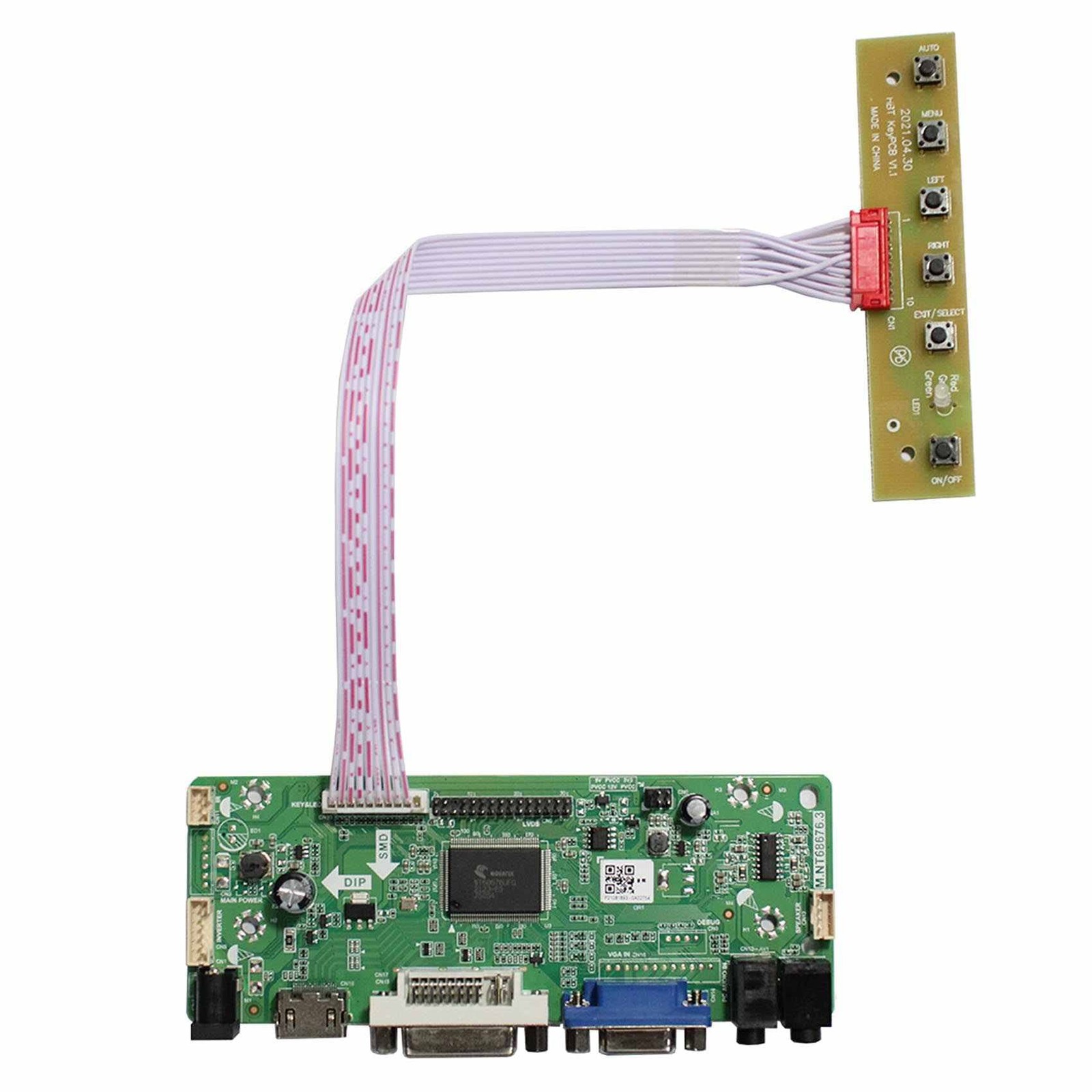 VSDISPLAY DVI VGA Audio LCD Controller Board Fit for 17 - For DV170YGZ/DV170YGM