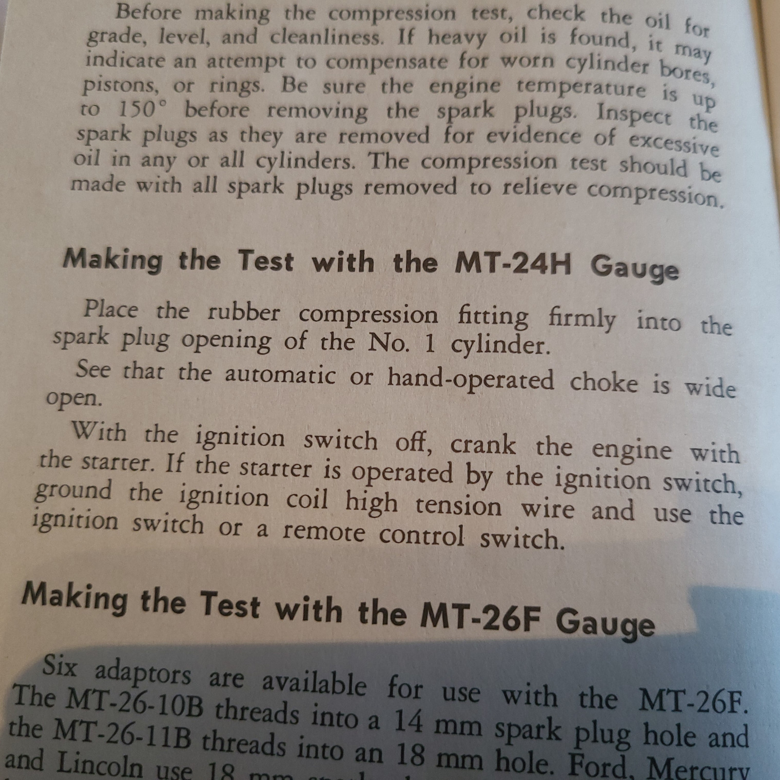 Snap On Compression Gauges - MT24H