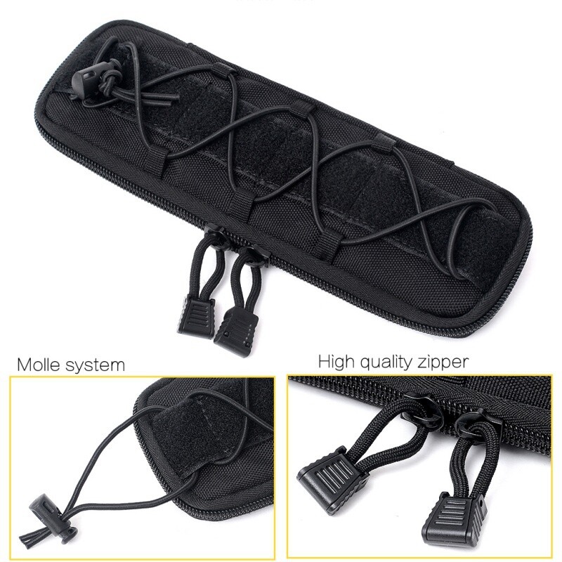 Tactical Molle Pouch Military Knife Sheath Waist Pack EDC Tool Flashlight Holder