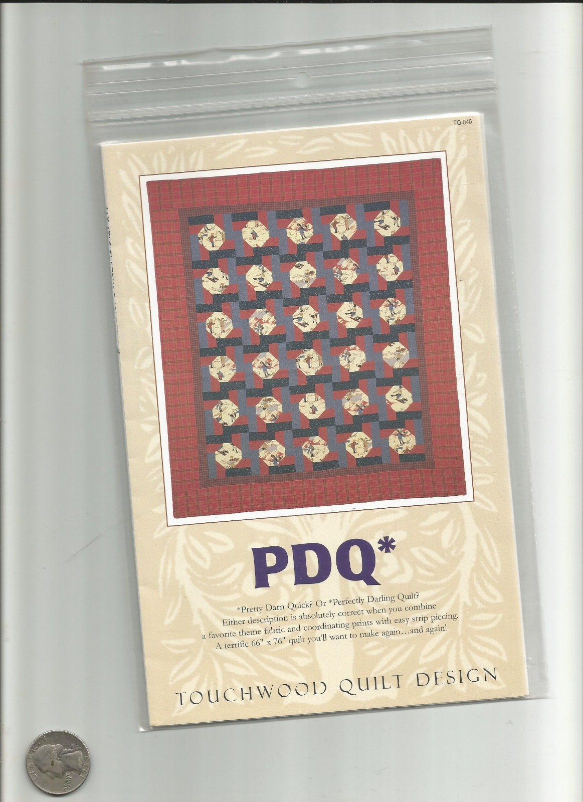 A PDQ* Quilt Pattern by Touchwood Quilt Design -New