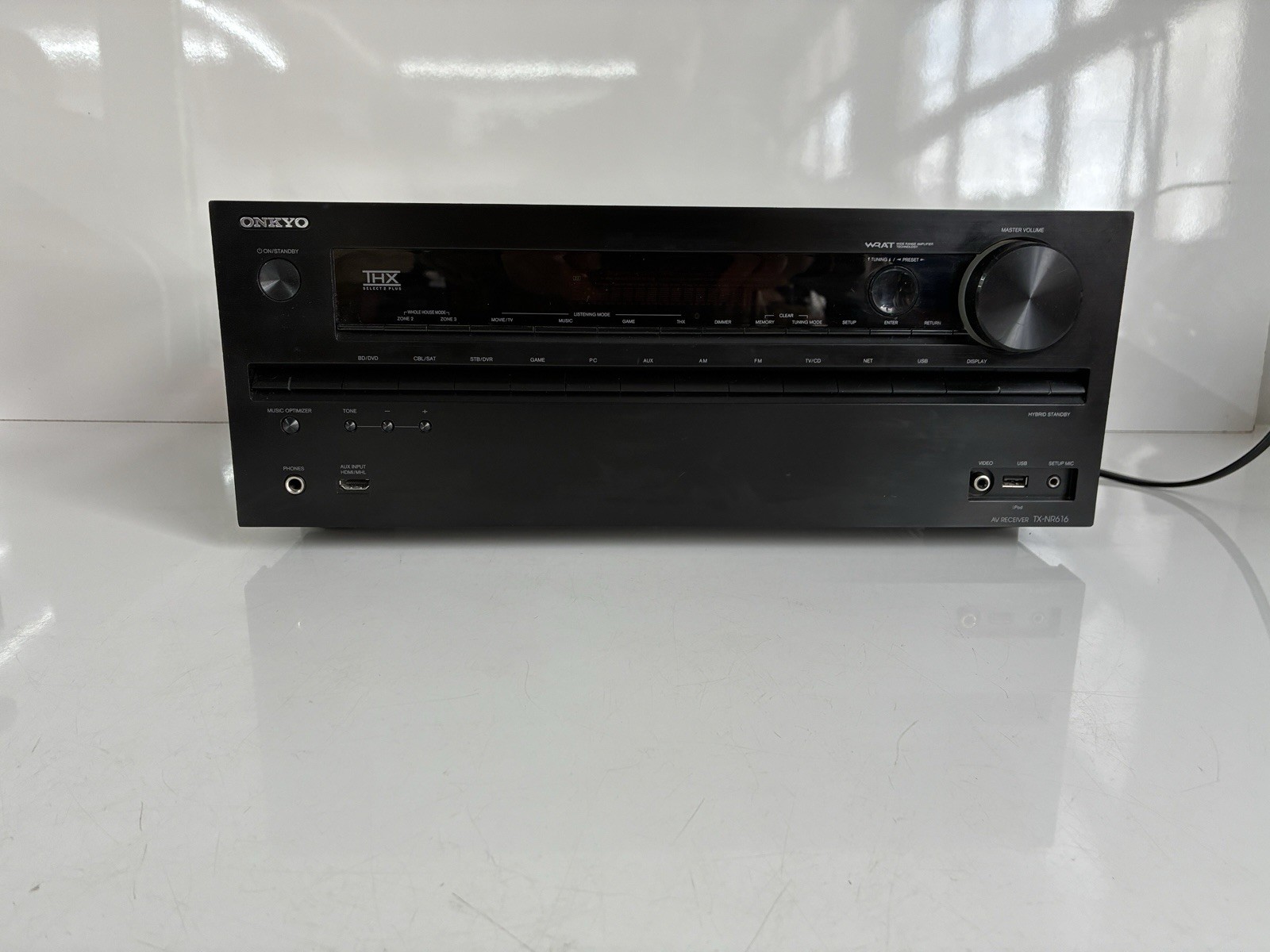 Onkyo TX-NR616 7.2 Channel A/V Receiver Home Theater Audio Receiver With Remote