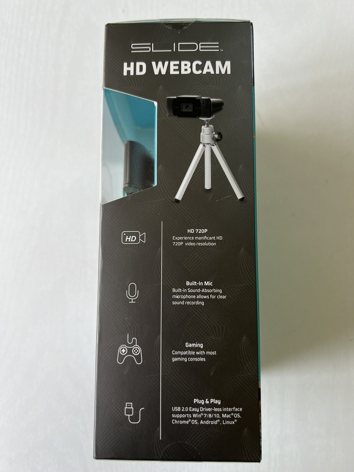 NIB SLIDE HD Webcam HD 720P 30FPS
