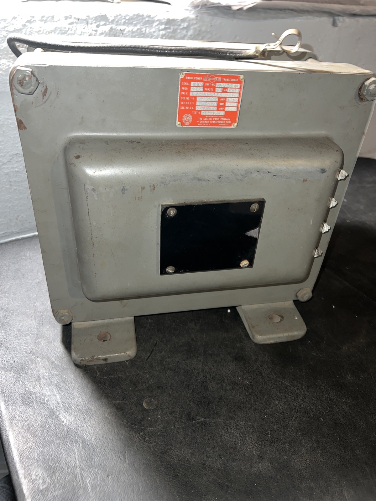 Collins Radio Power Transformer 664-0002-00 1PH V.A.290 Amp.075 TestV 16500 83lb
