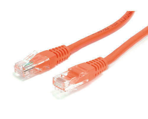 100 Pack Lot 1ft CAT5e Ethernet Network LAN Router Patch Cable Cord Wire Orange