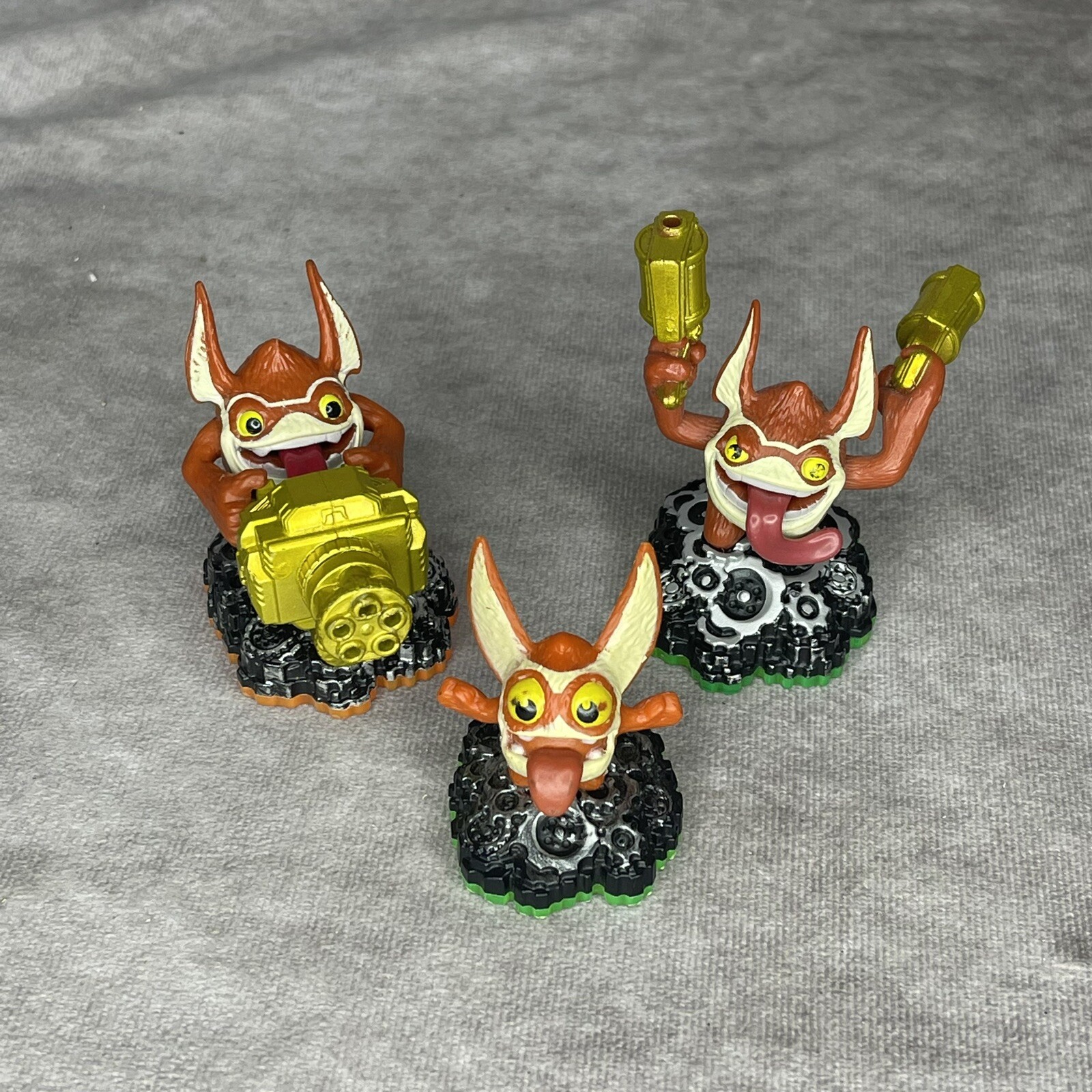 Skylanders Giants Lot of 3 Trigger Happy little trigger good condition.