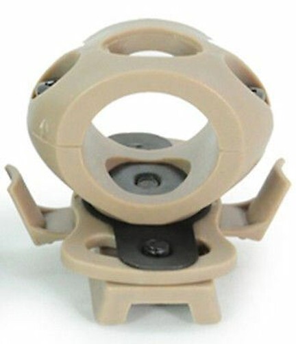 Airsoft AF Ops Core Helmet Flashlight Mount Tan Sand De for 20mm Rail