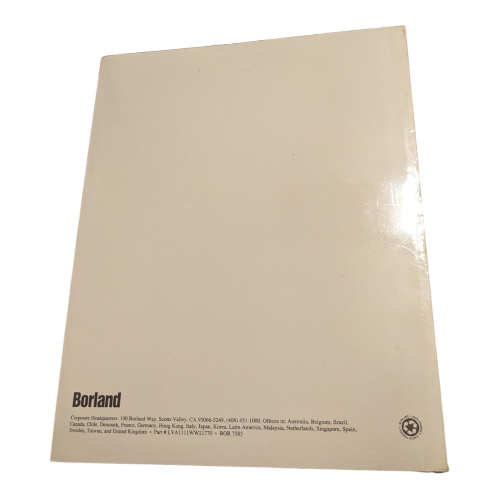 NEW Borland Visual Solutions Pack Volume 1 Windows User's Guide For dBase 1.1