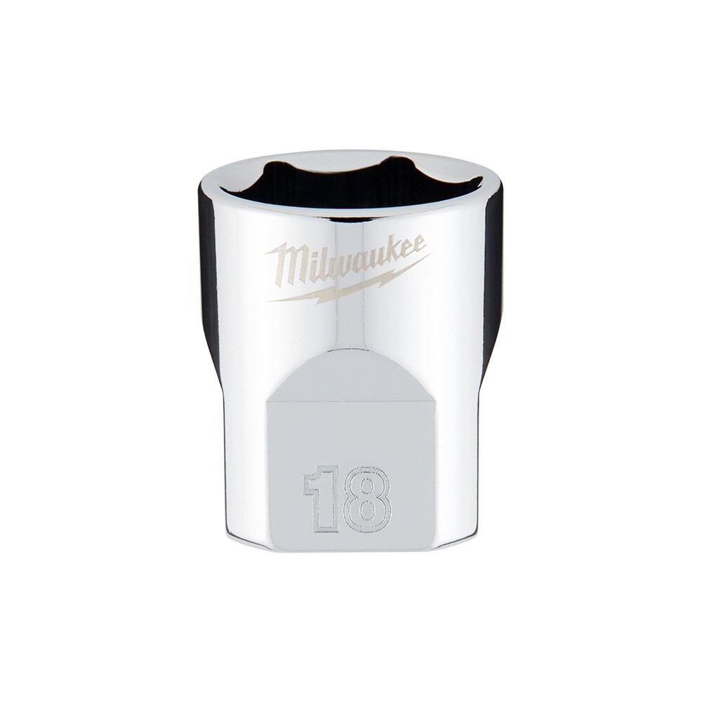 Milwaukee 45-34-9088 3/8 Drive 18mm Metric 6-Point Socket