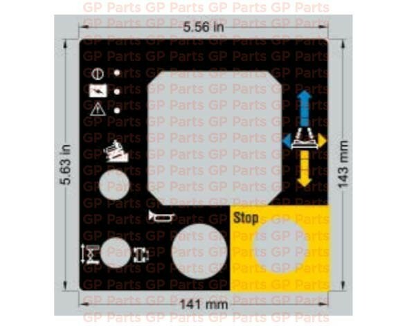 Genie 39612GT, JDECAL, OVERLAY - (JOYSTICK)(GEN 1) GS-1930, GS-2646