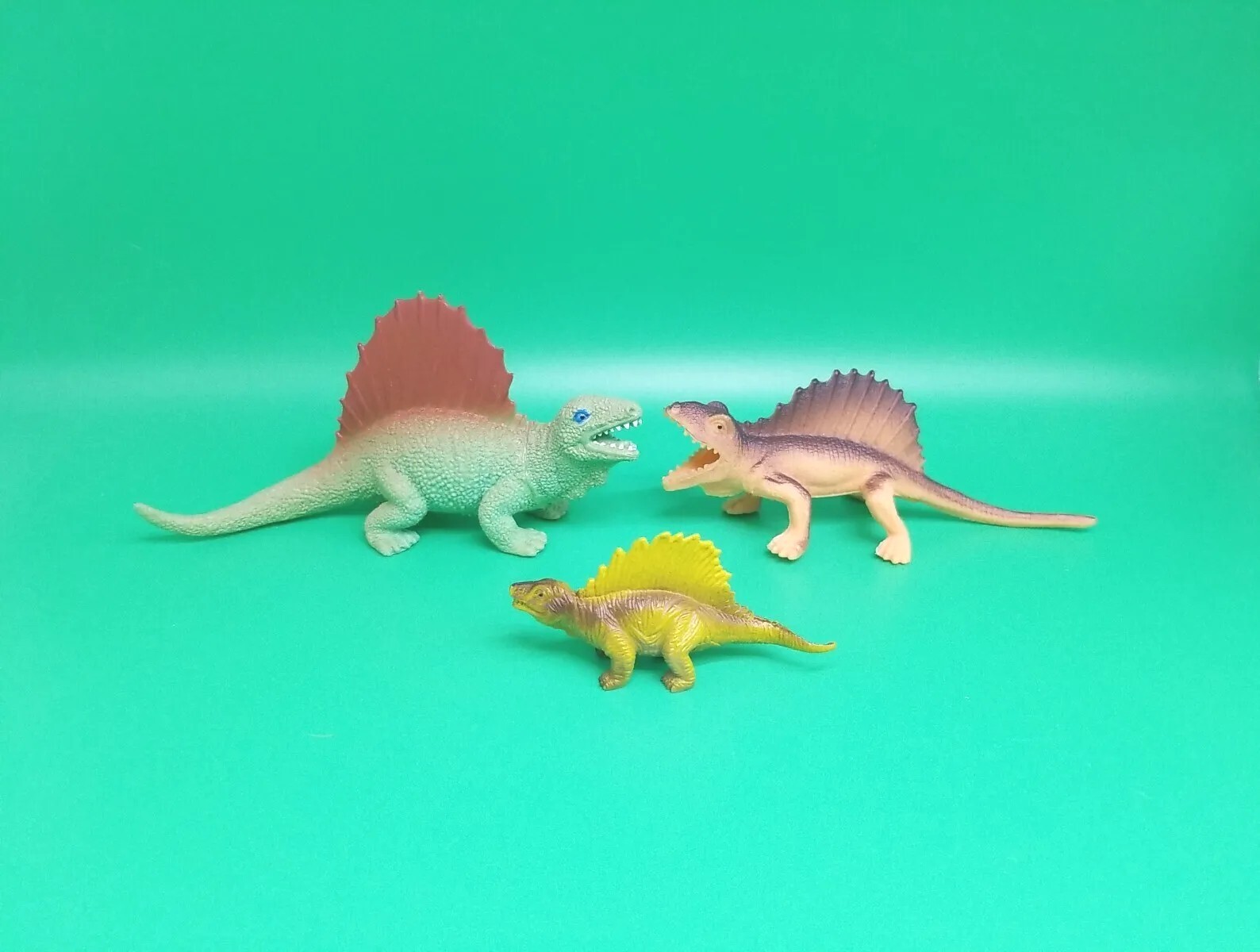Vintage Dimetrodon Dinosaur Toy Animal Figure Set Jurassic Collectible Lot Rare
