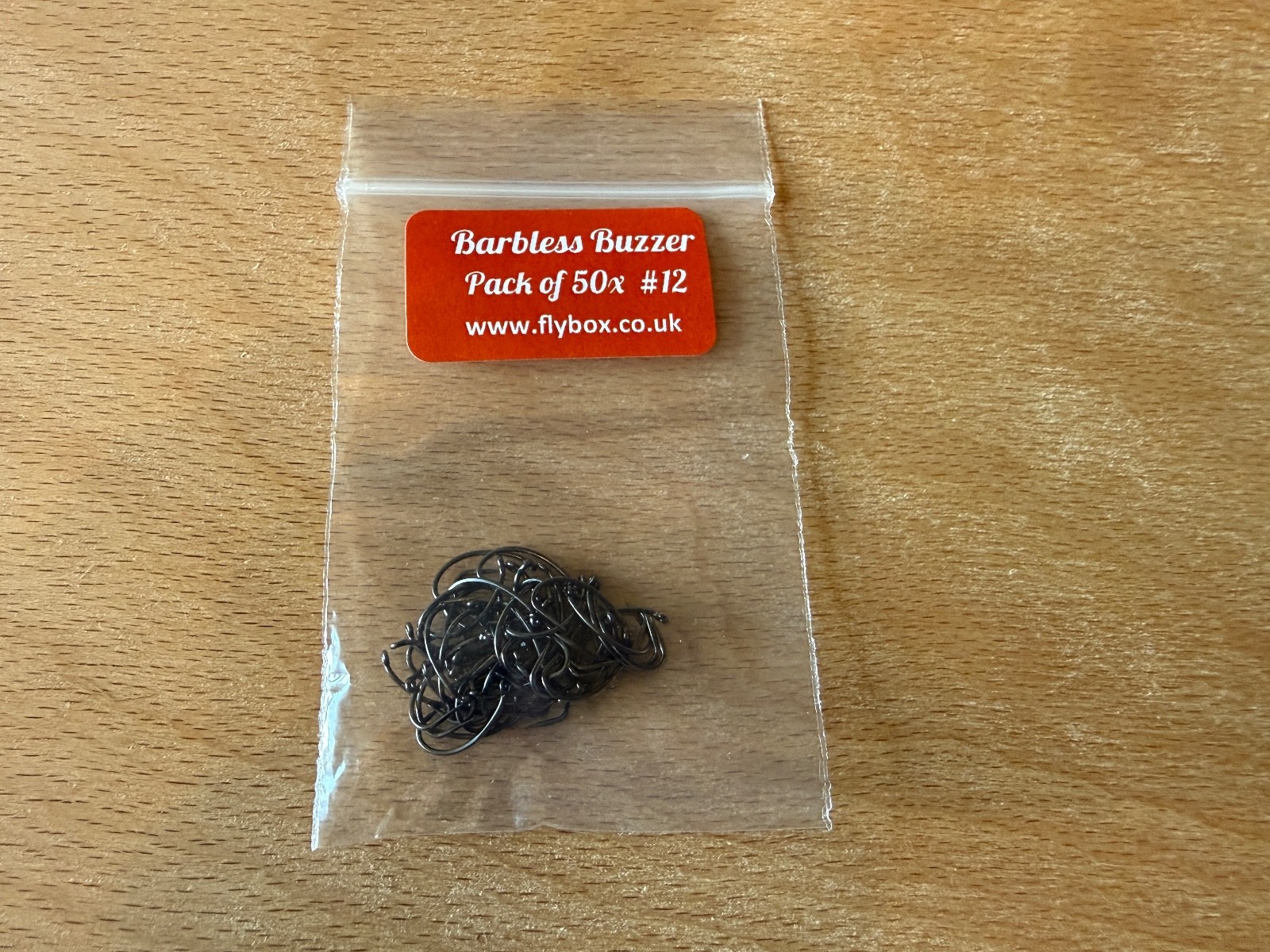 Flybox barbless buzzer hooks size 12 - pack of 50