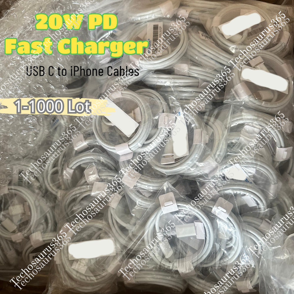 Bulk Lot 20W PD USB C Fast Charger Cable Type C Cord For iPhone 14 13 12 11 8 6