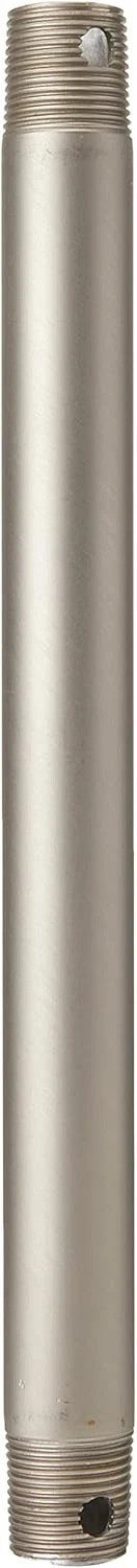 Kichler 360000NI 12" Ceiling Fan Downrod Brushed Nickel Dual Threaded New