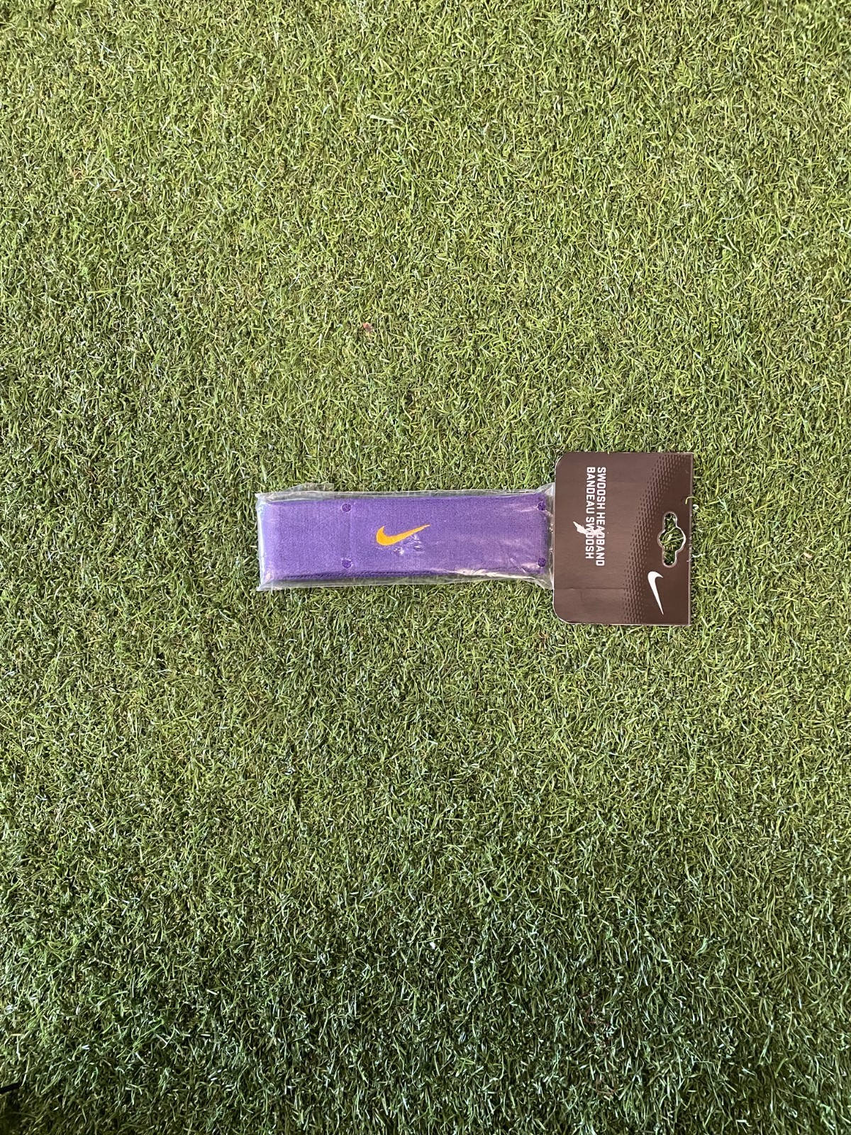 Nike Swoosh Headband - Purple/Yellow