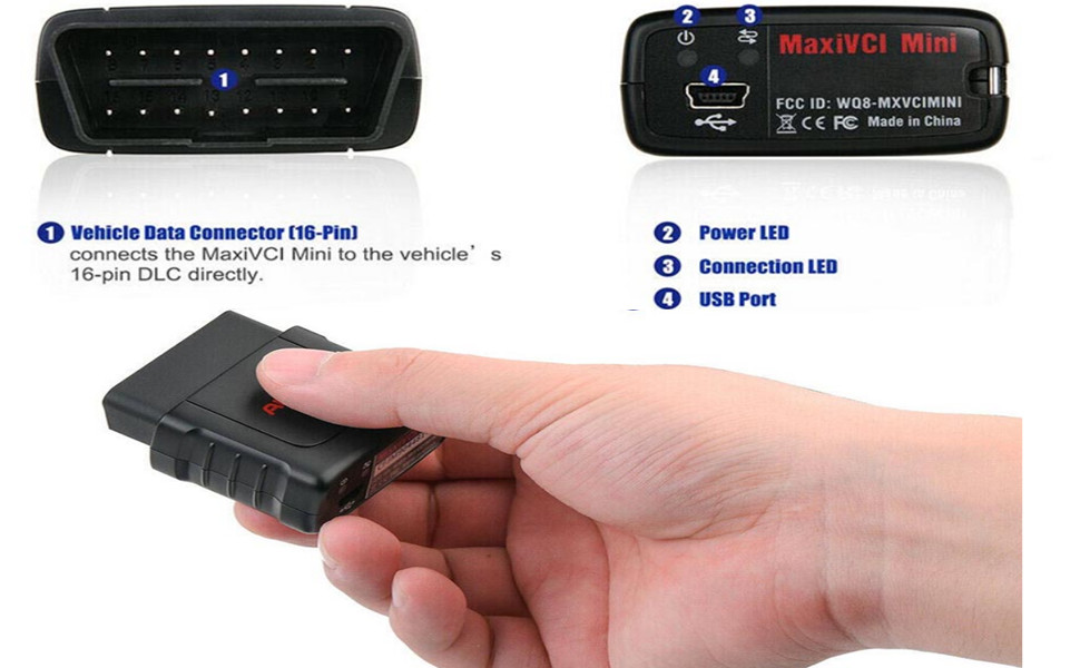 Autel MaxiVCI Mini Bluetooth VCI Mini Diagnostic Interface Wireless Connector