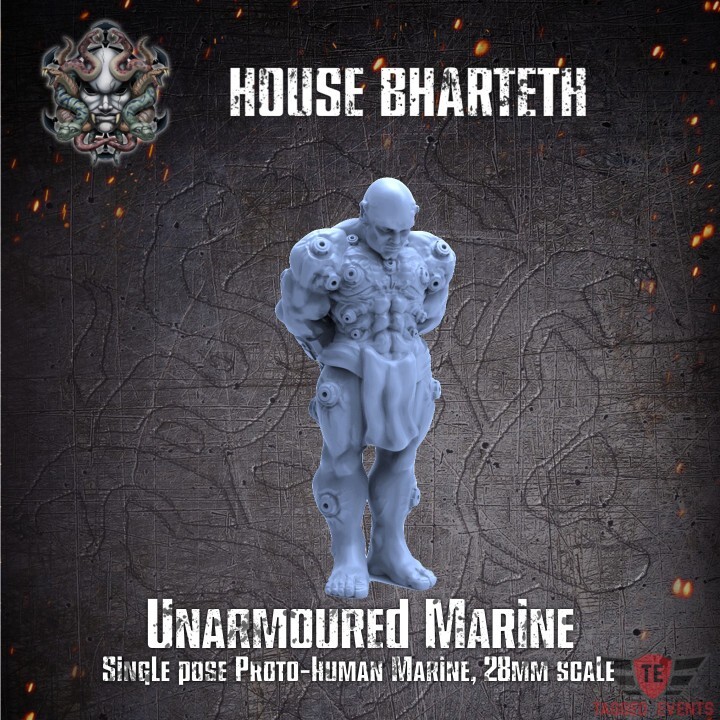 Unarmored Space Marine Shackled Standing | Tagged Events