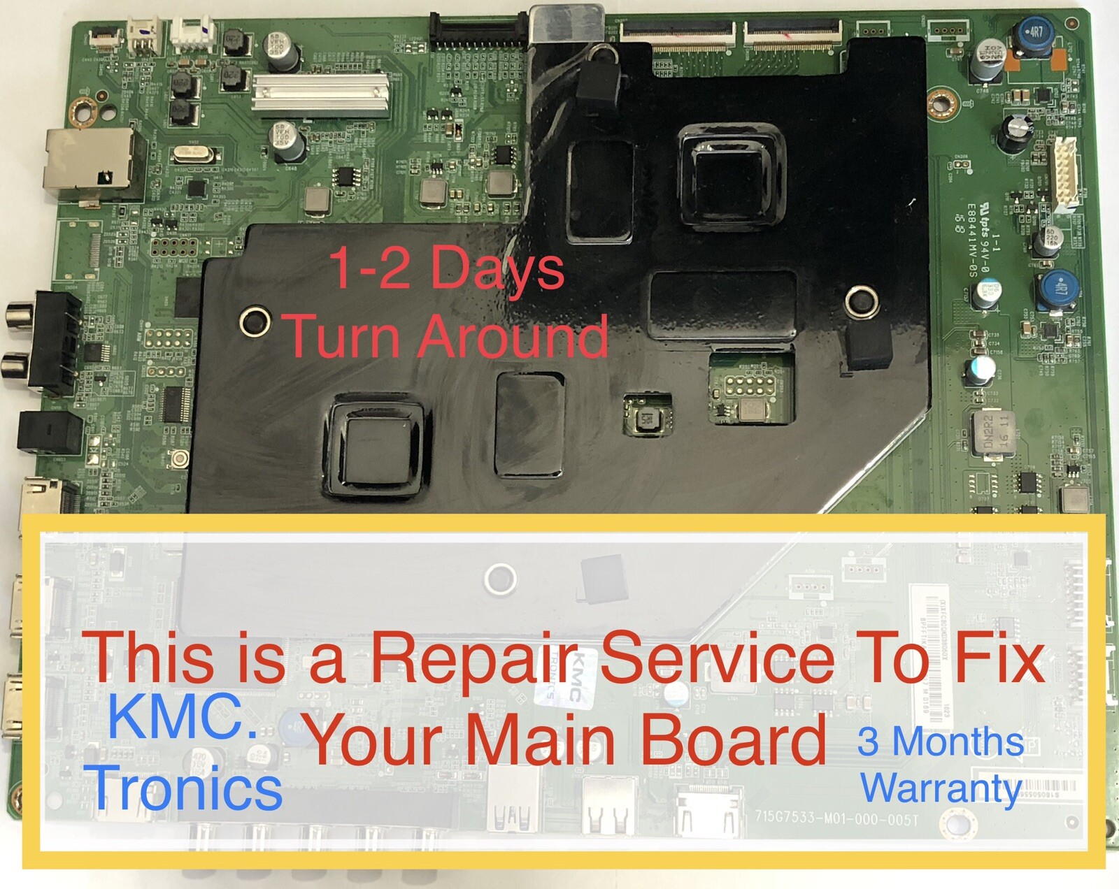 "Repair🛠Service" VIZIO MAIN BD P65-E1, (X)XHCB0QK030010X, 715G7533-M01-002-005T