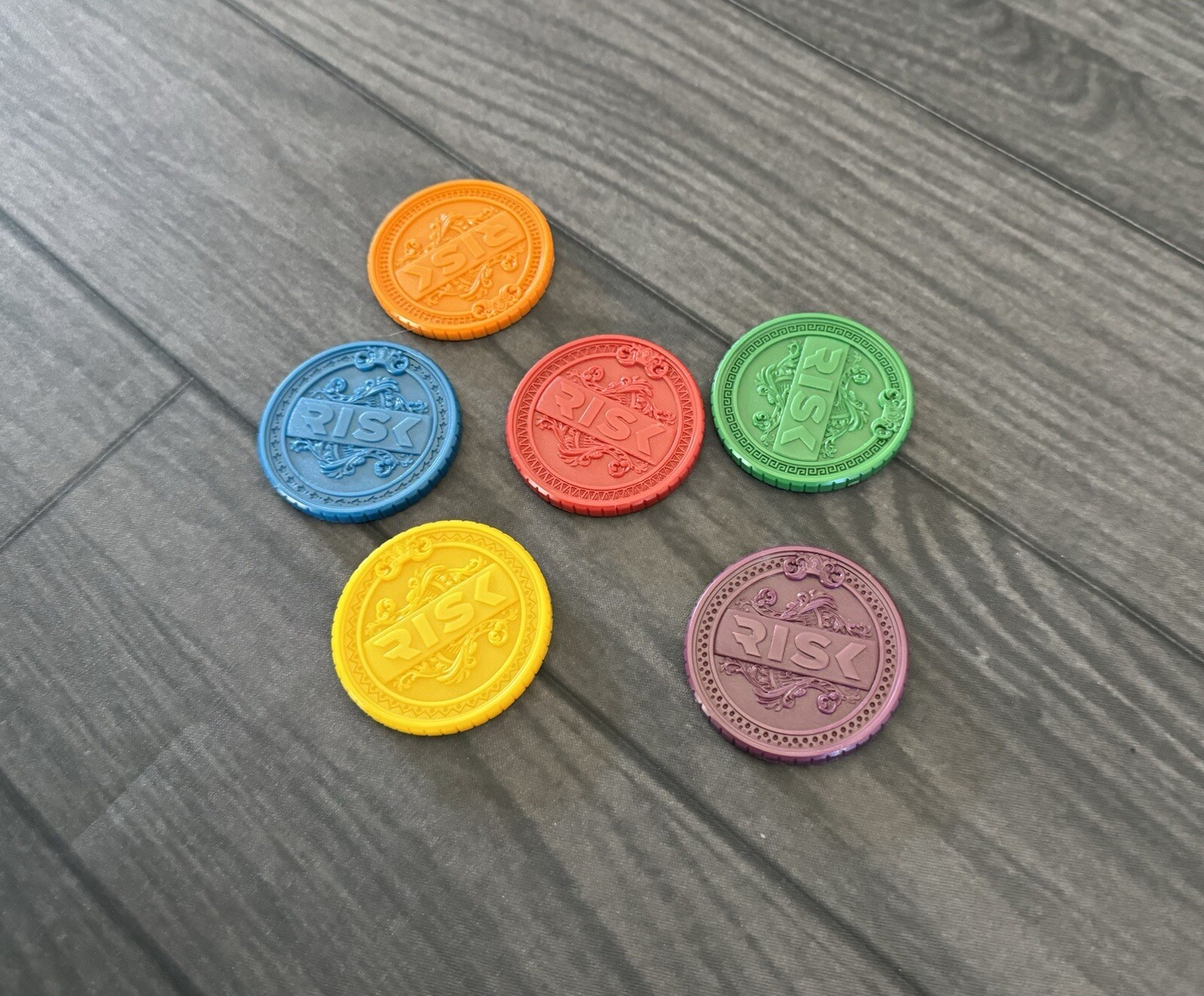 RISK Strike | All 6 Domination Coins | Official Replacement/Extra Game Pieces