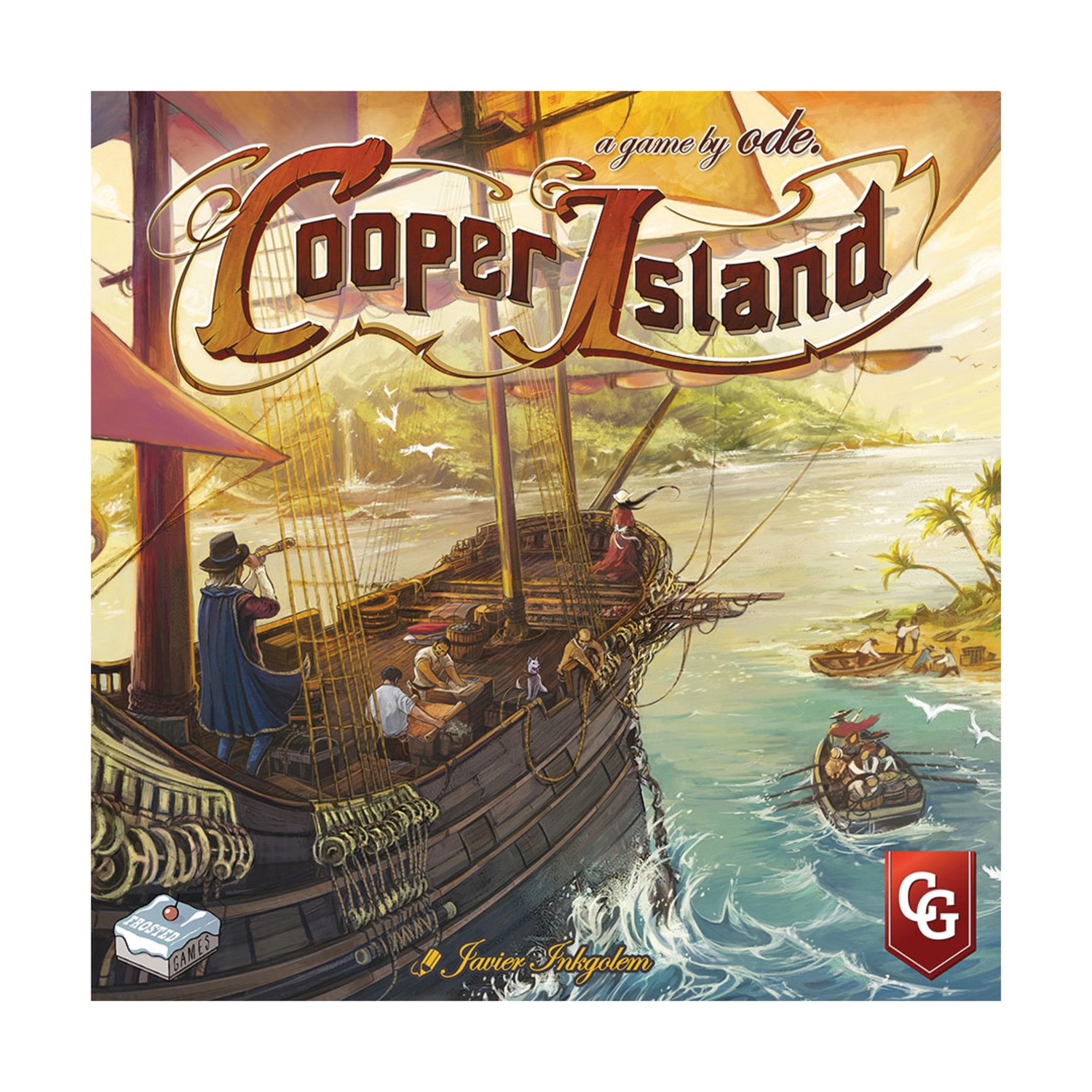 Capstone Board Games Capstone Games Cooper Island Box VG+/NM