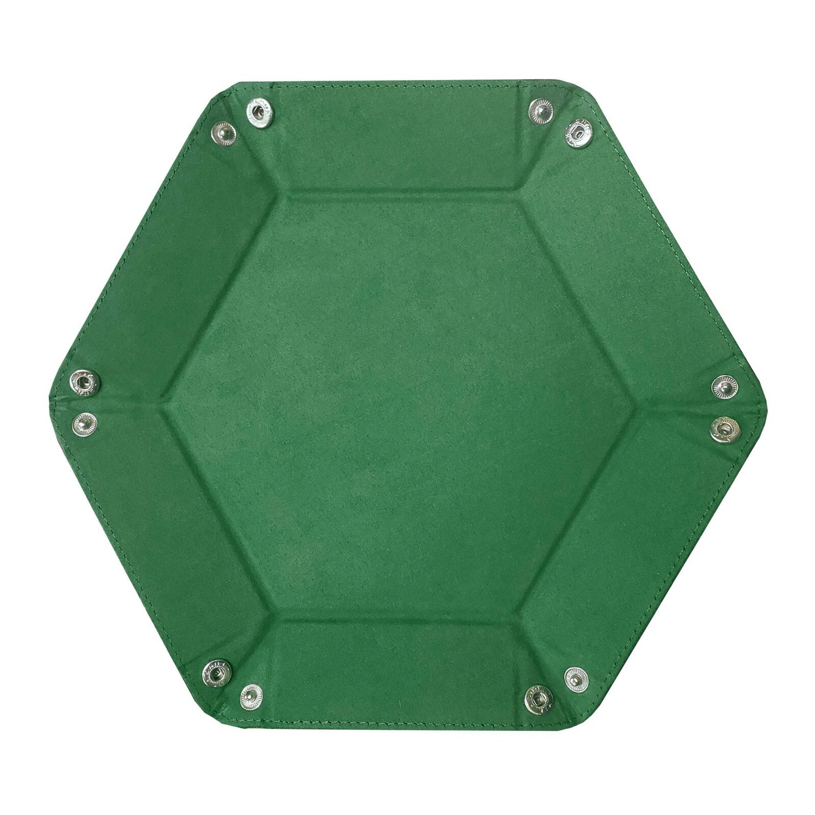 1 BCW Hexagon Dice Green Tray Flat, Foldable & Handy For Pathfinder Games Etc.