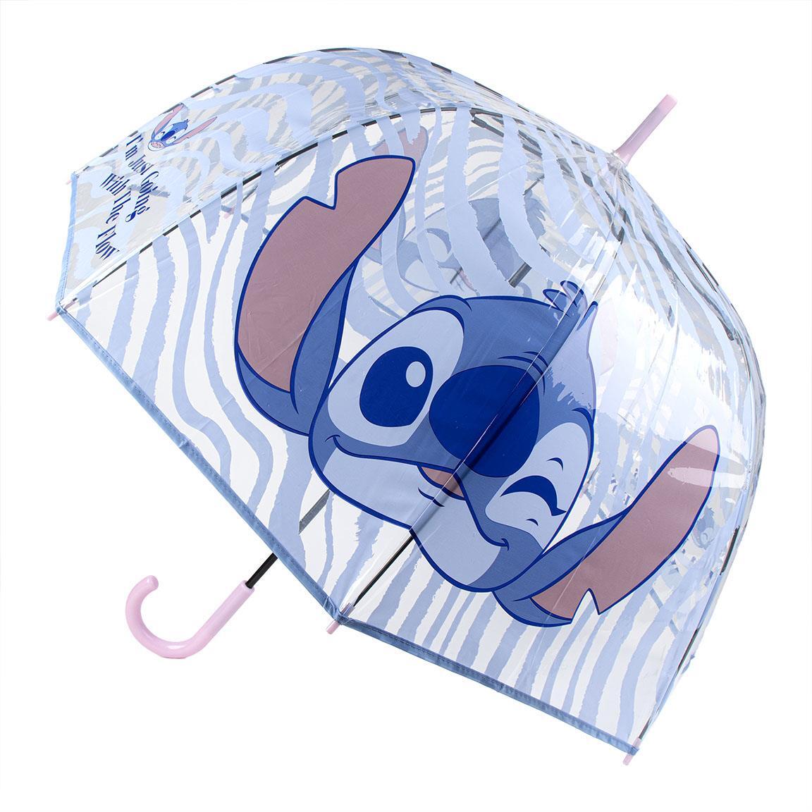 Poe Adult Stitch Manual Umbrellas BLUE - 60 CM | FEMALE PIG