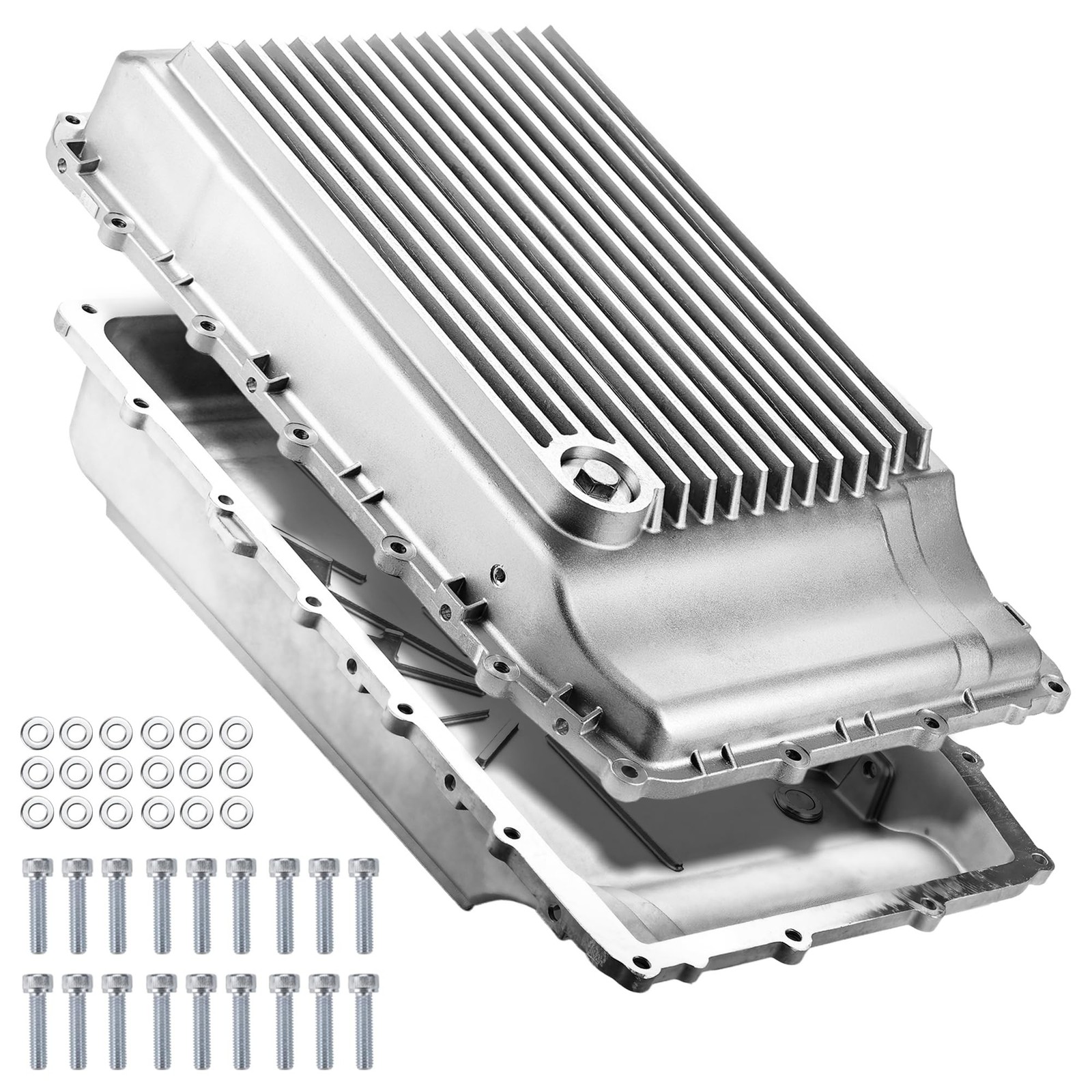 328053200 Heavy Duty Cast Aluminum Transmission Oil Pan Compatible with Ford ...