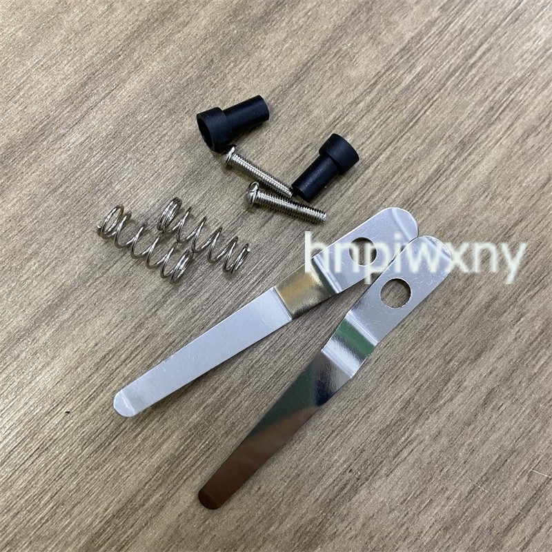 2 PCS Biological Microscope Stage Clip Slides Clip Stage Presser 6.7cm