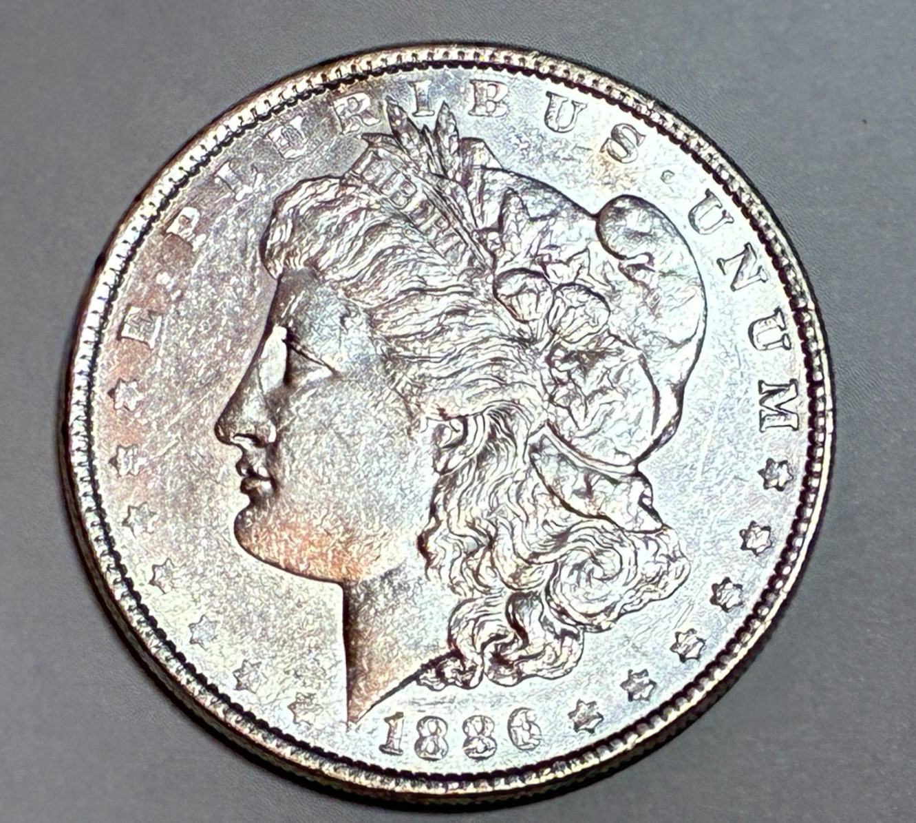 1886 Morgan Dollar - Beautiful Coin - AU+ - Nice Luster