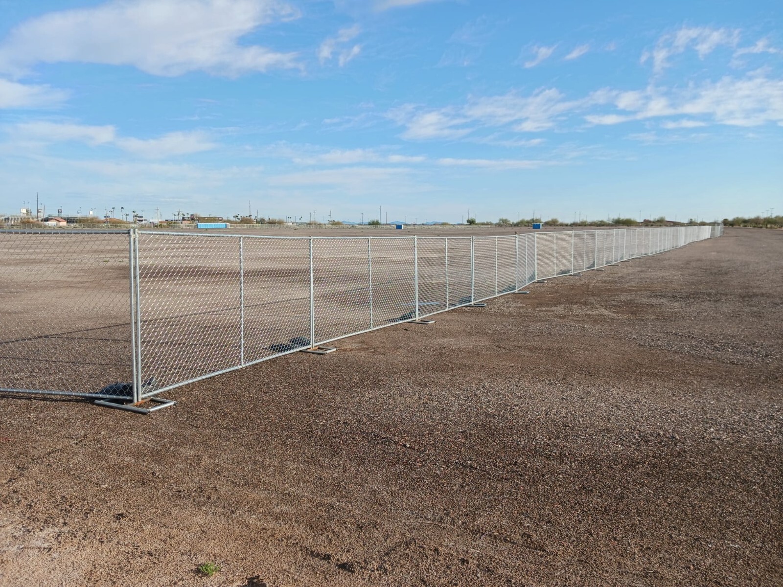 New fence panels, chain link, measure 6' x 10' American manufacturing