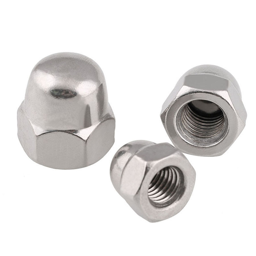 M10*1.0 Fine pitch 304 Stainless Blind Nut Ball Knobs HEX Acorn Nuts Right hand