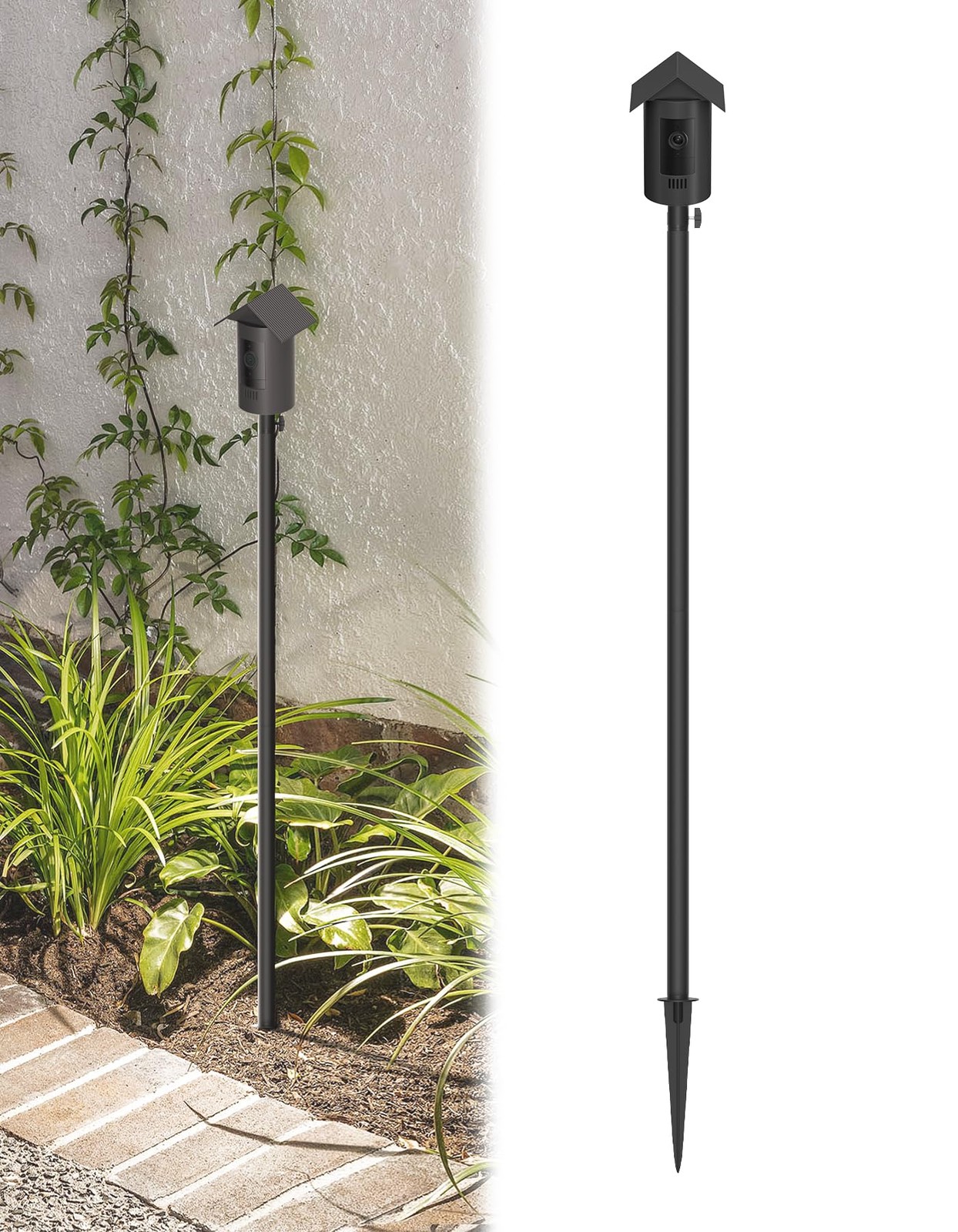 Ground Stake Mount with Weatherproof Silicon Cover for Ring Stick Up Cam Batt...
