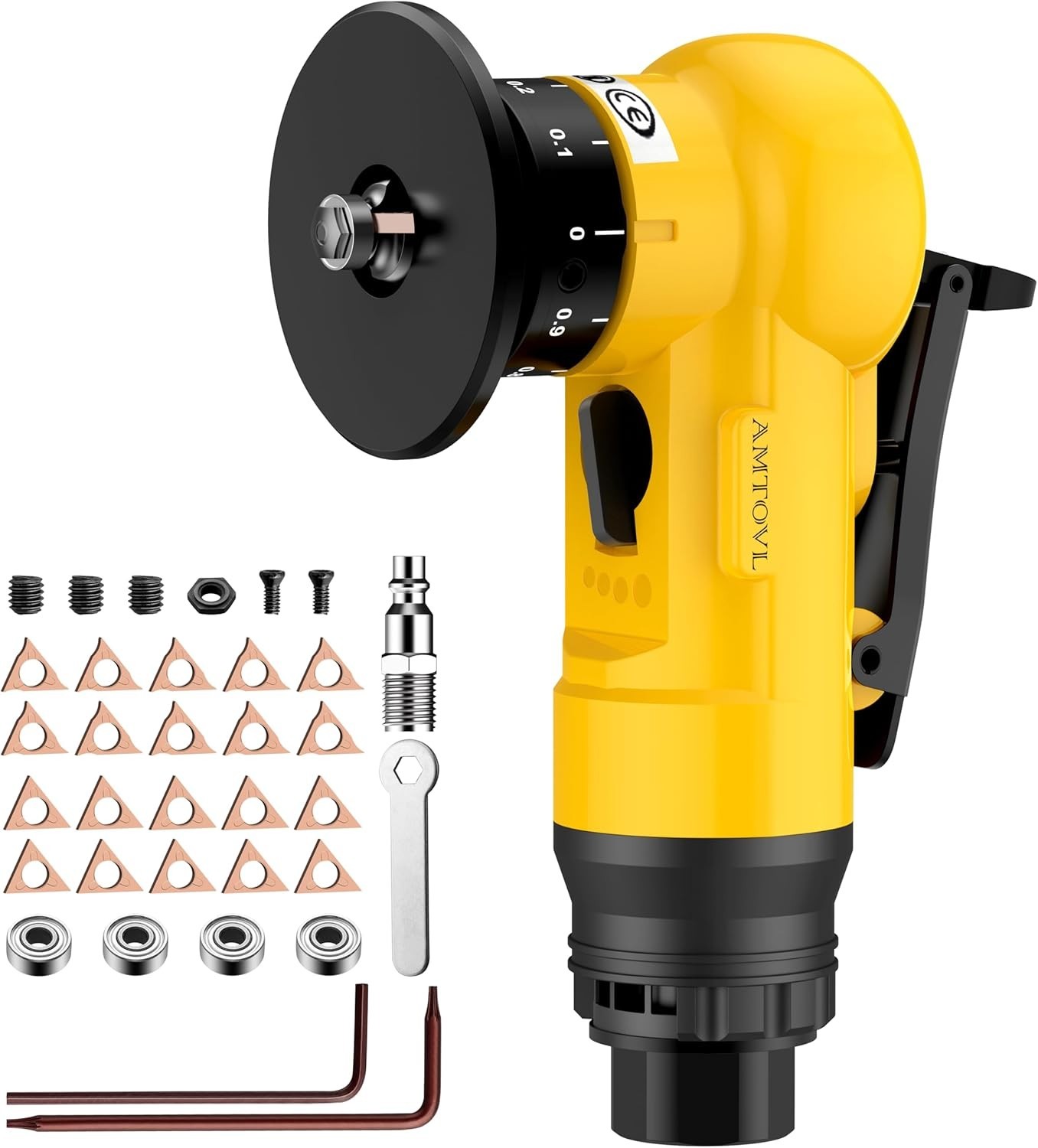 Air Chamfer Tool - Mini Pneumatic Chamfering Machine, 30000 RPM Pneumatic Cha...