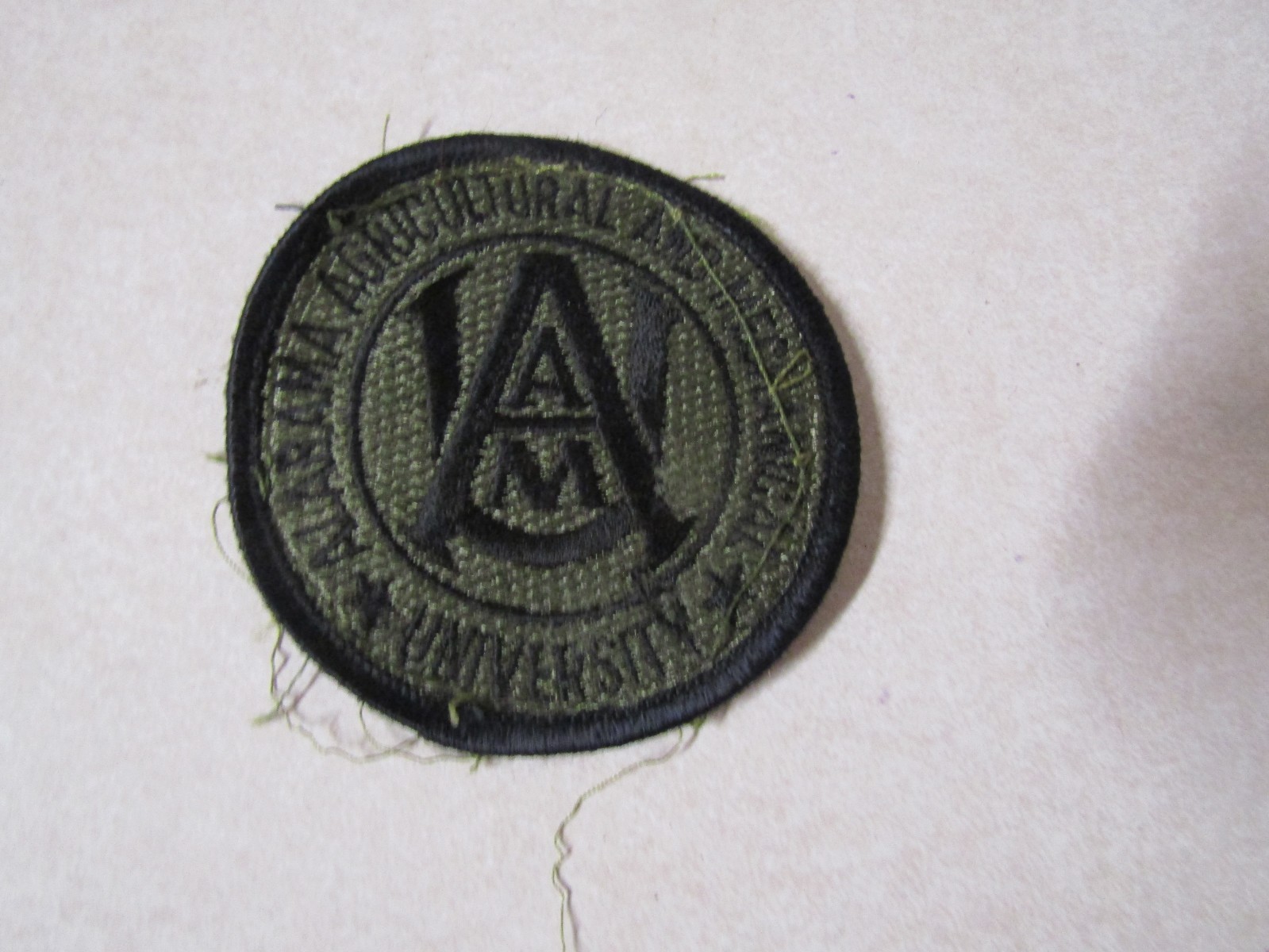 MILITARY PATCH ALABAMA A&M UNIVERSITY AGRICULTURAL AND MECHANICAL