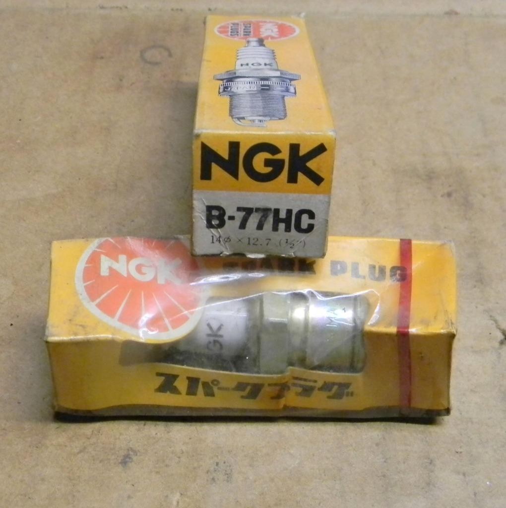 NEW NGK B77HC 14mm SPARK PLUGS LOT OF 2