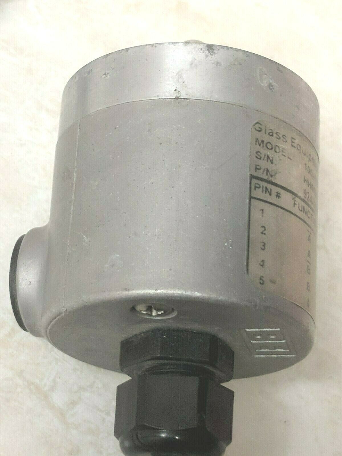 BEI Glass Equipment 924-01039-3083 Incremental Optical Encoder Model 100-4071