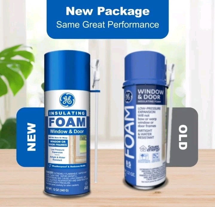 Lot of 12 GE Window & Door Insulating Foam 12 Oz Each