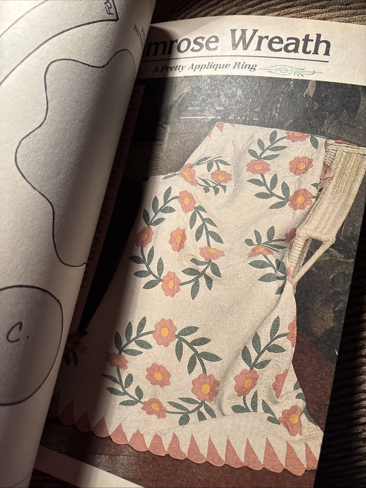 Old Fashioned Patchwork Vintage Magazine Quilting Quilt Patterns Spring Tulips