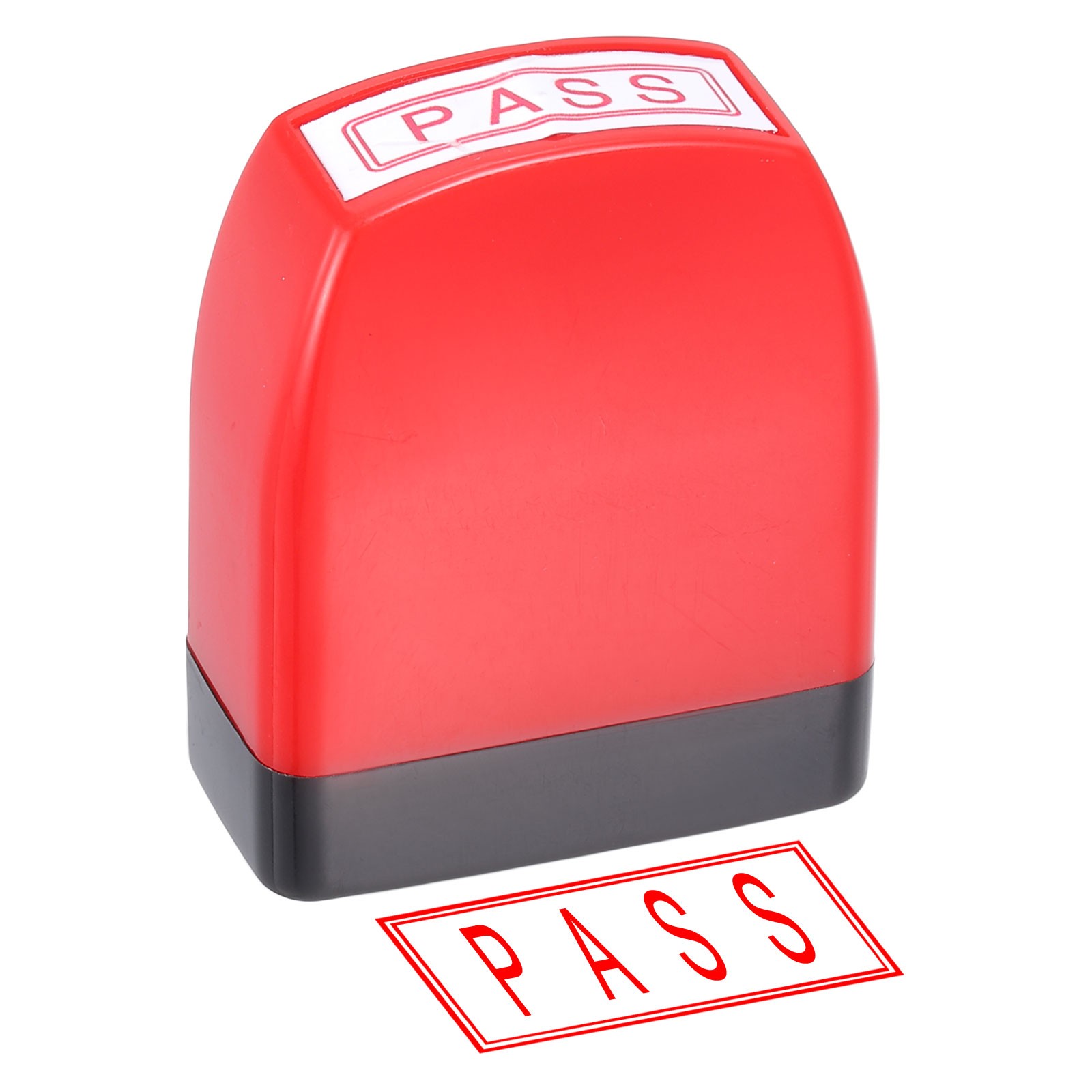 PASS Notice Stamp Self Inking, Red Black