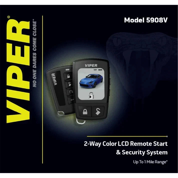 VIPER 5908V / 2-WAY COLOR REMOTE START & SECURITY SYSTEM / ALARM W/ REMOTE START