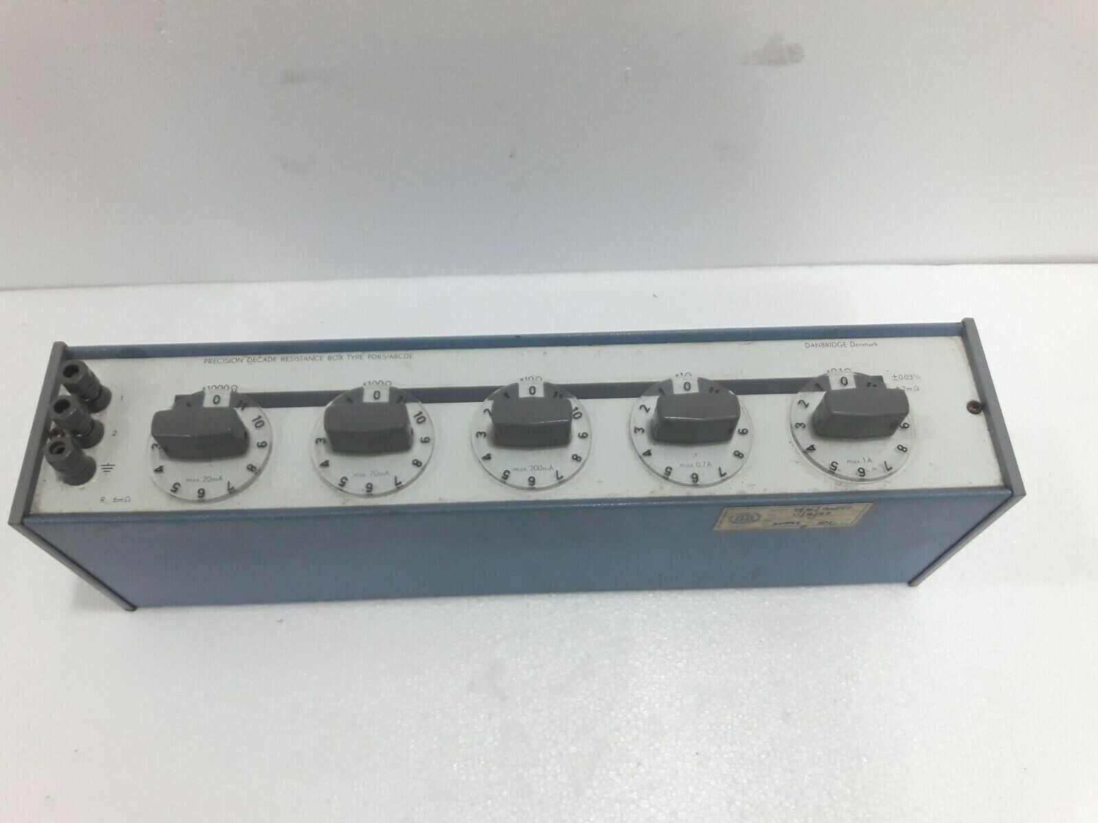 Danbridge PDR5/ABCDE Decade Resistance Box 0.1 to 100 Ω