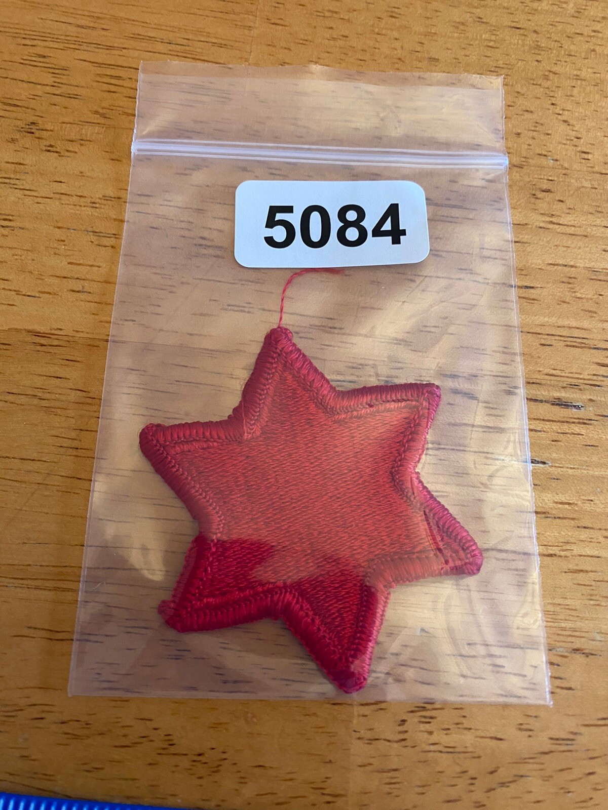 US Army 6th Infantry Division Red 6 Pointed Star Patch INV5084