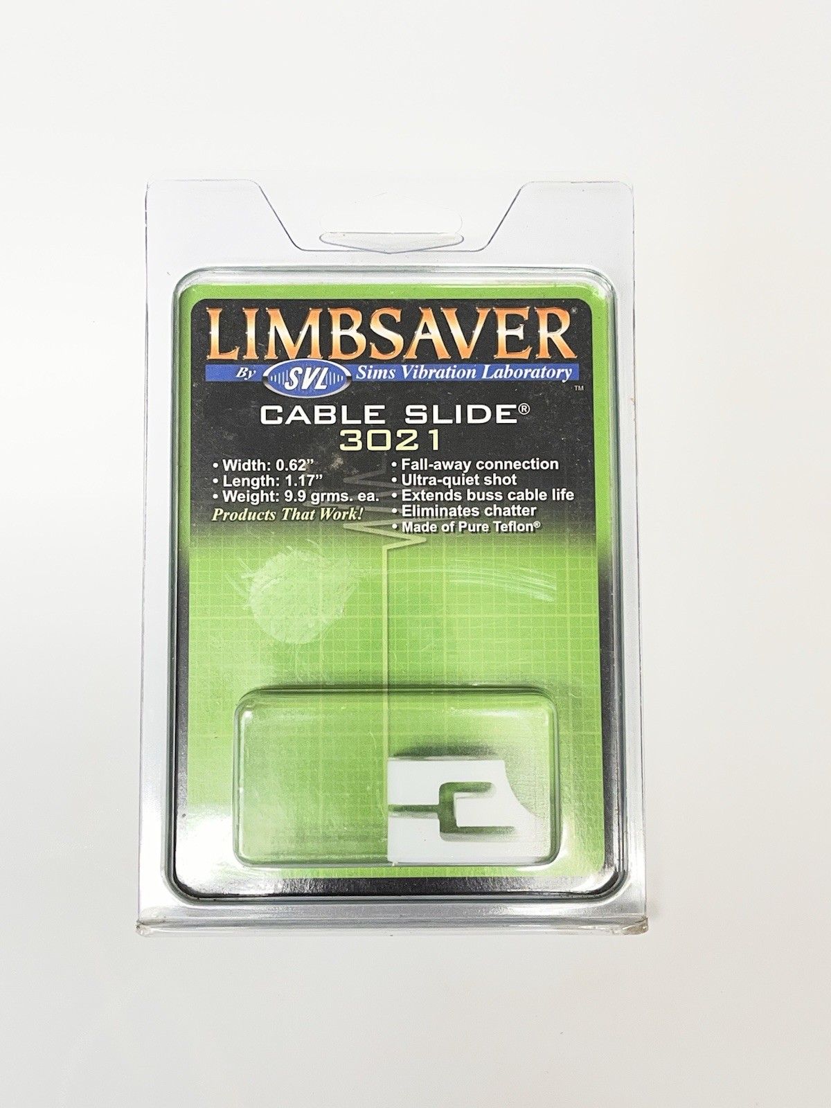 LIMBSAVER SLV ARCHERY BOW TEFLON CABLE SLIDE 3021 W/FALL AWAY CONNECTION