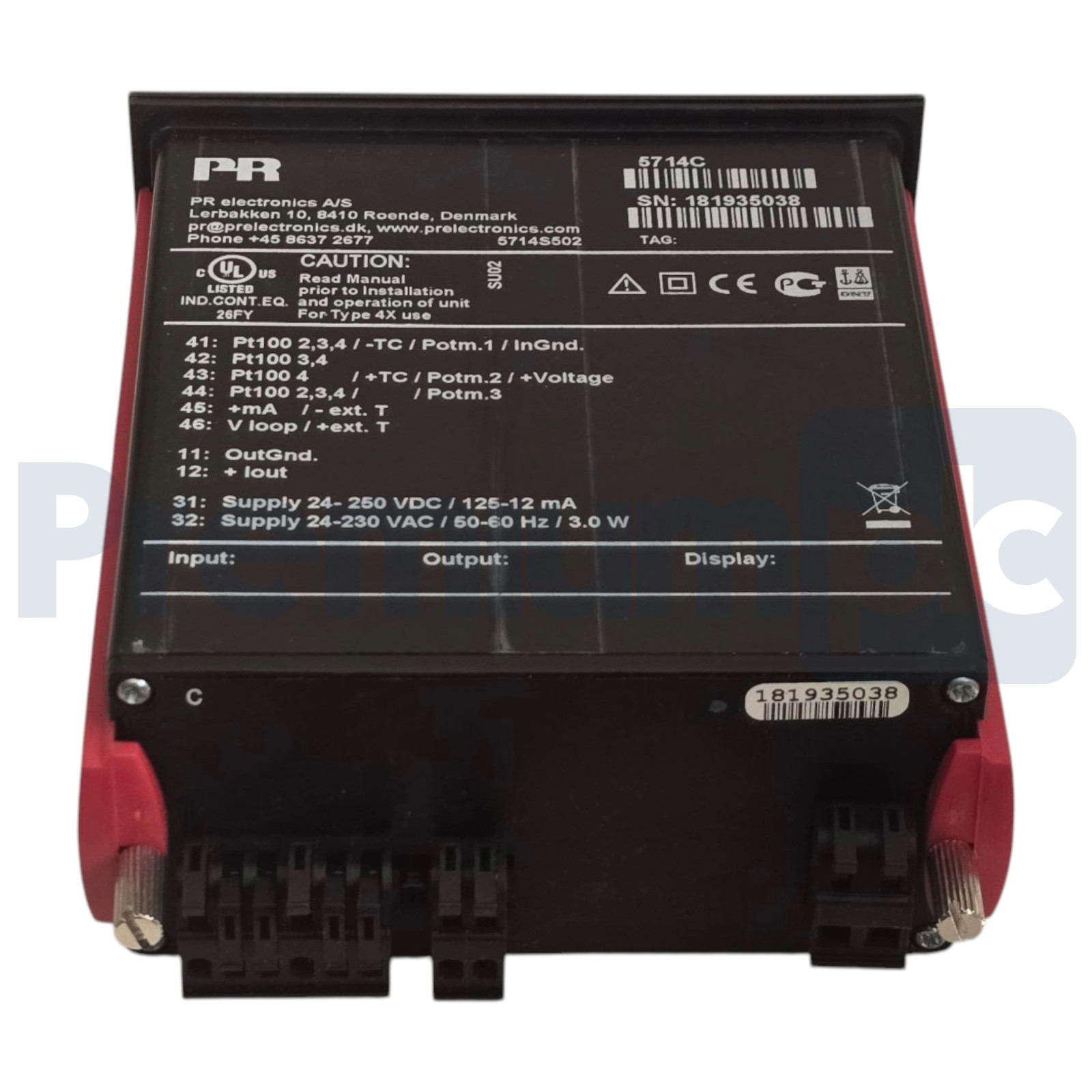 PR electronics 5714C Programmable LED Indicator 4-Digit 1/8 DIN 24-230VAC/DC NEW