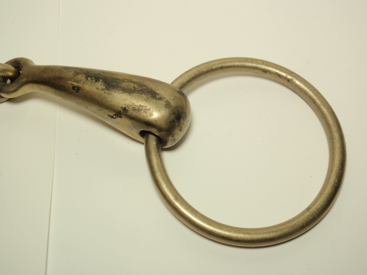 Lot 3 Equine Loose Single Joint Snaffle Ring Bit *USED*