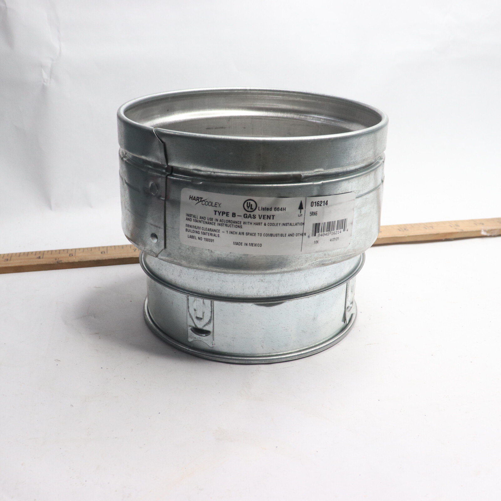 Hart & Cooley B Vent Increaser 5" x 6" 5RN6 016214