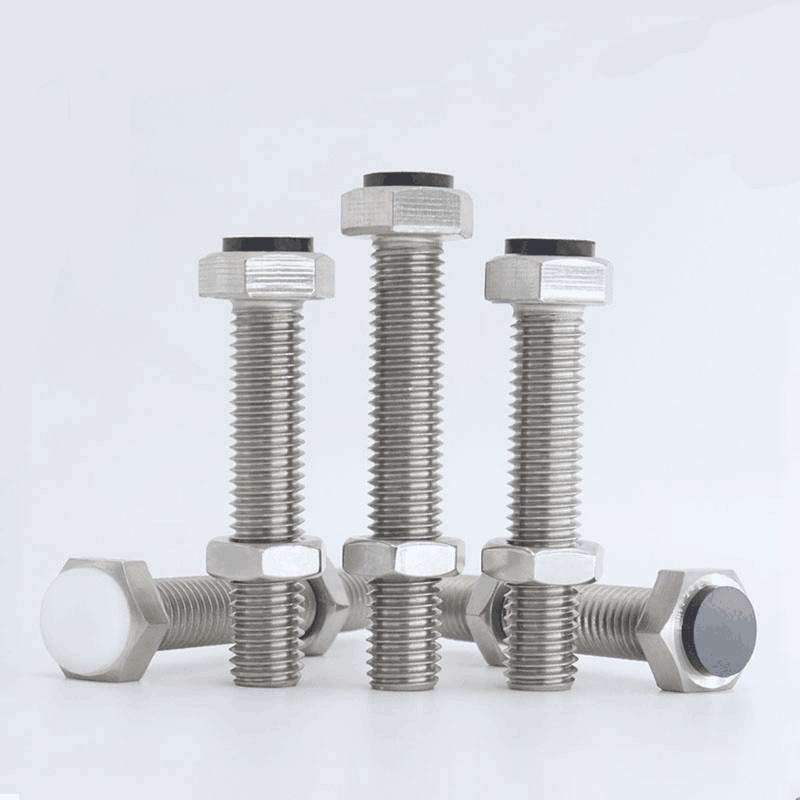 2pcs M8 stop bolts positioning PU head Anti-collision thread nail hex screws