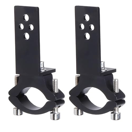 Biqing 2PCS Motorcycle Spotlight Mount Bracket Black,Universal Motorcycle Fog