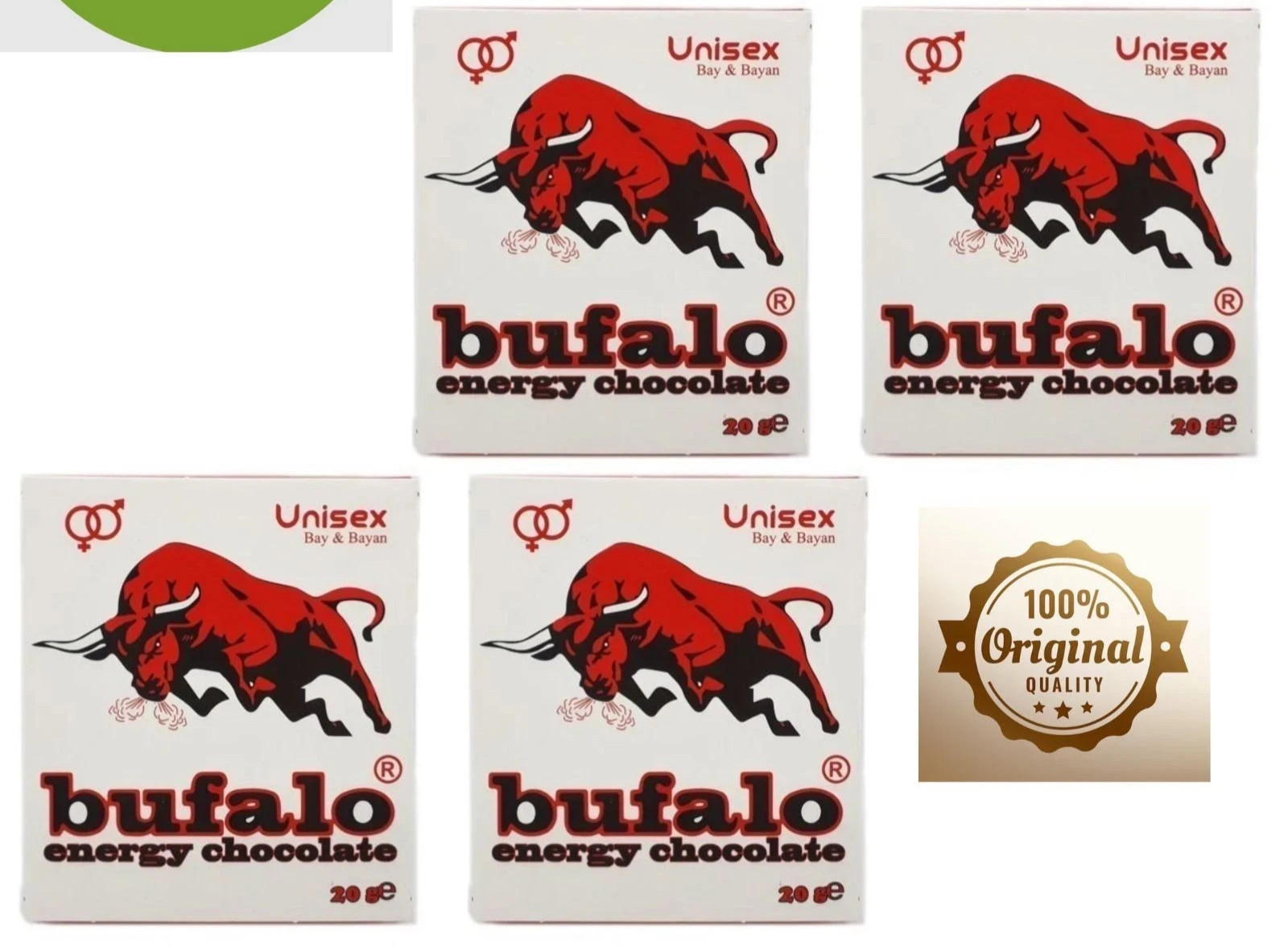 4Pcs x Bufalo Energy Chocolate Unisex Sexual Men Women 18 gram